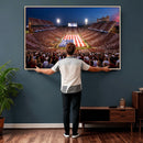 Oklahoma Memorial Stadium Wall Art Canvas Print – Oklahoma