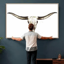 Longhorn Skull Wall Art Canvas Print – Rustic Western by MyGreatCanvas | Canvas Wall Art Prints | Photo Prints & Wall Decor