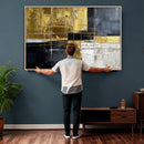 Gold Navy Abstract Wall Art Canvas Print, Modern Luxury by MyGreatCanvas | Canvas Wall Art Prints | Photo Prints & Wall Decor