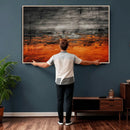 Black Orange Abstract Wall Art Canvas Print Modern Textured by MyGreatCanvas | Canvas Wall Art Prints | Photo Prints & Wall Decor
