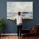 Abstract Coastal Landscape Wall Art Canvas Print – Soft Blue by MyGreatCanvas | Canvas Wall Art Prints | Photo Prints & Wall Decor