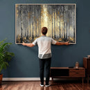 Abstract Birch Forest Wall Art Canvas Print – Modern Neutral by MyGreatCanvas | Canvas Wall Art Prints | Photo Prints & Wall Decor