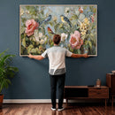 Vintage Birds and Flowers Wall Art Canvas Print, Botanical by MyGreatCanvas | Canvas Wall Art Prints | Photo Prints & Wall Decor