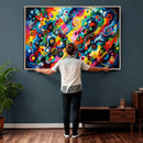 Geometric Abstract Wall Art Canvas Print, Bold Color by MyGreatCanvas | Canvas Wall Art Prints | Photo Prints & Wall Decor