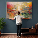 Colorful Abstract Canvas Wall Art — Large Textured Oil by MyGreatCanvas | Canvas Wall Art Prints | Photo Prints & Wall Decor