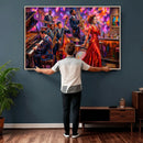 Jazz Band Canvas Wall Art — Jazz Club Singer Saxophone Print by MyGreatCanvas | Canvas Wall Art Prints | Photo Prints & Wall Decor