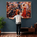 Jazz Band Canvas Wall Art — Jazz Club Singer Saxophone Print by MyGreatCanvas | Canvas Wall Art Prints | Photo Prints & Wall Decor