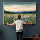 Wildflower Meadow Oil Painting Canvas — Daisy Lavender by MyGreatCanvas | Canvas Wall Art Prints | Photo Prints & Wall Decor
