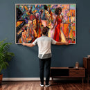 African American Jazz Singer Canvas Art — Red Dress Black by MyGreatCanvas | Canvas Wall Art Prints | Photo Prints & Wall Decor