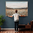 Neutral Wildflower Field Canvas Wall Art — Beige Earth Tone by MyGreatCanvas | Canvas Wall Art Prints | Photo Prints & Wall Decor