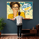 Pop Art Print Bathroom Sign Wall Art Canvas Print — Funny by MyGreatCanvas | Canvas Wall Art Prints | Photo Prints & Wall Decor