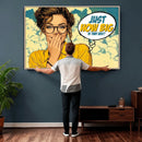 Pop Art Print Bathroom Sign Wall Art Canvas Print — Funny by MyGreatCanvas | Canvas Wall Art Prints | Photo Prints & Wall Decor