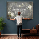 Home Sweet Home Wall Art Canvas Print, Floral Farmhouse by MyGreatCanvas | Canvas Wall Art Prints | Photo Prints & Wall Decor