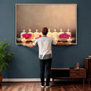 Spa Candles Orchid Canvas Print | Zen Wellness Relaxation by MyGreatCanvas | Canvas Wall Art Prints | Photo Prints & Wall Decor