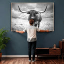 Texas Longhorn Canvas Wall Art Western Bull Desert Moody by MyGreatCanvas | Canvas Wall Art Prints | Photo Prints & Wall Decor