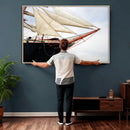 Sailboat Wall Art Canvas Print, Vintage Ship Bow Framed by MyGreatCanvas | Canvas Wall Art Prints | Photo Prints & Wall Decor