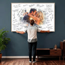 Wedding Guest Book Alternative Wall Art Canvas Print, Personalized Wedding Signature Poster, Custom Couple Photo Guestbook Canvas, Bridal Shower Reception Decor by MyGreatCanvas | Canvas Wall Art Prints | Photo Prints & Wall Decor