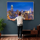Charlotte Skyline Canvas Wall Art Print – North Carolina Cityscape Photography Print by MyGreatCanvas | Canvas Wall Art Prints | Photo Prints & Wall Decor