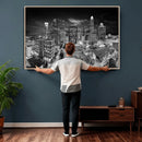 Charlotte Skyline Canvas Wall Art Print – North Carolina Cityscape Photography Print by MyGreatCanvas | Canvas Wall Art Prints | Photo Prints & Wall Decor