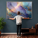 Colorful Abstract Canvas Wall Art Print, Vibrant Popup Color Art Print