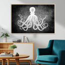 Black White Octopus Wall Art Canvas Print by MyGreatCanvas | Canvas Wall Art Prints | Photo Prints & Wall Decor