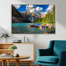 Moraine Lake 3-Panel Wall Art, Majestic Mountain and Lake by MyGreatCanvas | Canvas Wall Art Prints | Photo Prints & Wall Decor