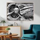 Vintage Antique Airplane Wall Art Canvas Print
