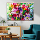 Oil Flower Abstract Canvas Print by MyGreatCanvas | Canvas Wall Art Prints | Photo Prints & Wall Decor