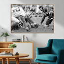 American Football Player Wall Art Canvas Print