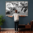 American Football Player Wall Art Canvas Print