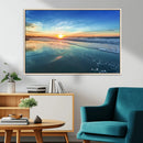Blue Sky and Beach Wall Art Canvas Print