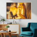 Gold Buddha Statue Hands Wall Art Canvas Print by MyGreatCanvas | Canvas Wall Art Prints | Photo Prints & Wall Decor