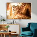Buddha Statue Hands Wall Art Canvas Print by MyGreatCanvas | Canvas Wall Art Prints | Photo Prints & Wall Decor