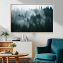 Misty Forest Wall Art – Serene Green Landscape Canvas Print, by MyGreatCanvas | Canvas Wall Art Prints | Photo Prints & Wall Decor