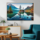 Crystal Clear Lake Wall Art | Mountains Wall Art Canvas | 3 by MyGreatCanvas | Canvas Wall Art Prints | Photo Prints & Wall Decor