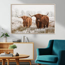 Longhorn Cattle Wall Art Canvas Print, Framed Farmhouse by MyGreatCanvas | Canvas Wall Art Prints | Photo Prints & Wall Decor