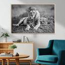 King Forest Lion Wall Art Canvas Print – Framed Majestic by MyGreatCanvas | Canvas Wall Art Prints | Photo Prints & Wall Decor