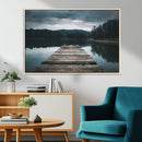 Wooden Bridge Near Lake Wall Art Canvas Print by MyGreatCanvas | Canvas Wall Art Prints | Photo Prints & Wall Decor