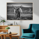 Fluffy Cattle Wall Art Print, Highland Cow Canvas, Framed by MyGreatCanvas | Canvas Wall Art Prints | Photo Prints & Wall Decor