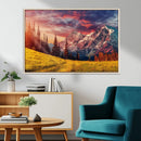 Mountain and Daylight Red Sunset Wall Art Canvas Print by MyGreatCanvas | Canvas Wall Art Prints | Photo Prints & Wall Decor