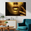 Gold and Women Wall Art Canvas Print by MyGreatCanvas | Canvas Wall Art Prints | Photo Prints & Wall Decor