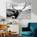 Cattle Wall Art Longhorn Cow Canvas Print