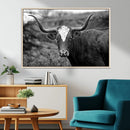 Western Home Wall Art Canvas Print, Framed Texas Longhorn by MyGreatCanvas | Canvas Wall Art Prints | Photo Prints & Wall Decor