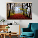 Foggy Forest Wall Art Landscape Canvas Print
