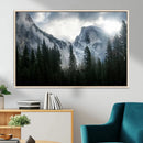 Wall Art Foggy Forest Landscape Canvas Print