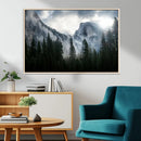 Yosemite National Park El Capitan Foggy Mountain Wall Art | by MyGreatCanvas | Canvas Wall Art Prints | Photo Prints & Wall Decor