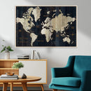 World Map Canvas Print – Detailed Map of the World Wall Art by MyGreatCanvas | Canvas Wall Art Prints | Photo Prints & Wall Decor