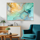 Green Marble Fluid Effect Wall Art Abstract Canvas Wall Art by MyGreatCanvas | Canvas Wall Art Prints | Photo Prints & Wall Decor