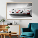 Framed Luck Poker Cards Canvas – Modern Triptych Wall Art,