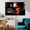 Whiskey and Cigar Canvas – Luxurious Wall Art for Home or
